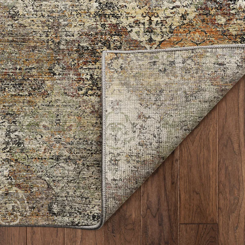 Machine Washable Aristo Taupe 9\' x 12\' Rug