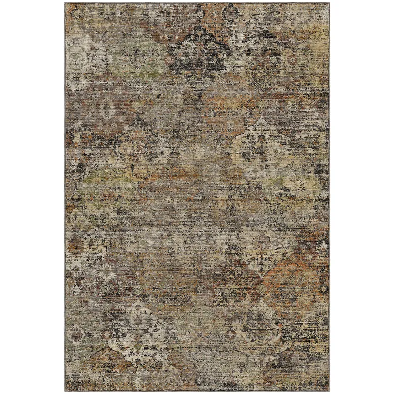Machine Washable Aristo Taupe 9\' x 12\' Rug