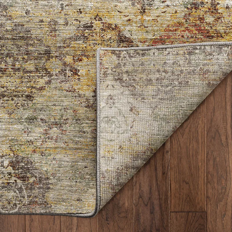 Machine Washable Aristo Wheat 9\' x 12\' Rug