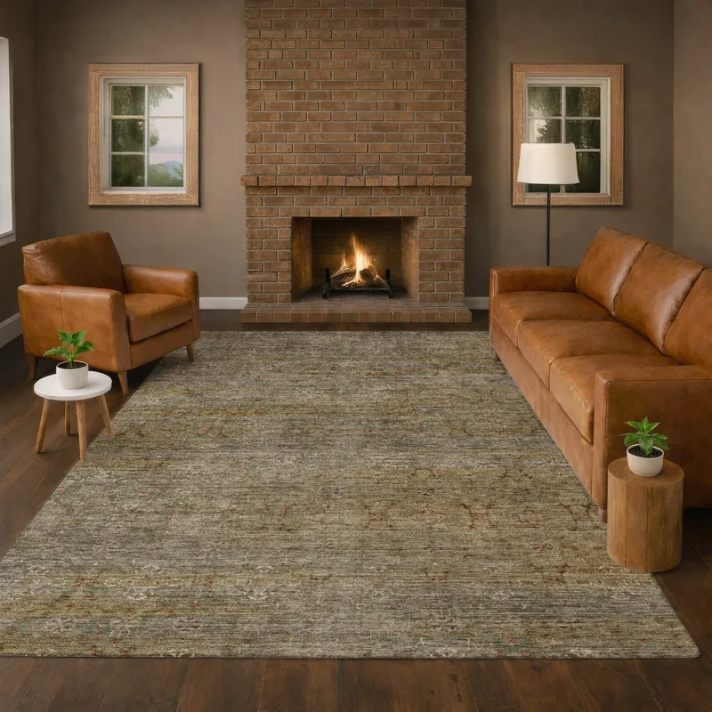 Machine Washable Aristo Basil 10\' x 14\' Rug