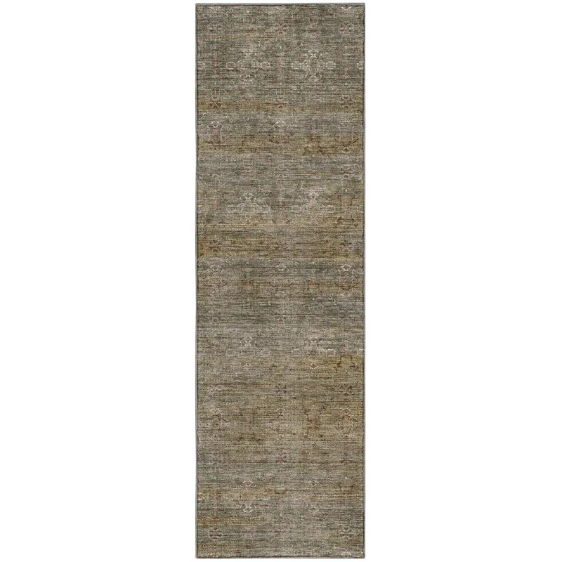 Machine Washable Aristo Basil 2\'3\" x 7\'6\" Runner Rug