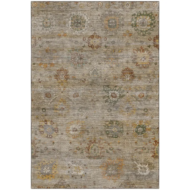 Machine Washable Aristo Beige 8\' x 10\' Rug