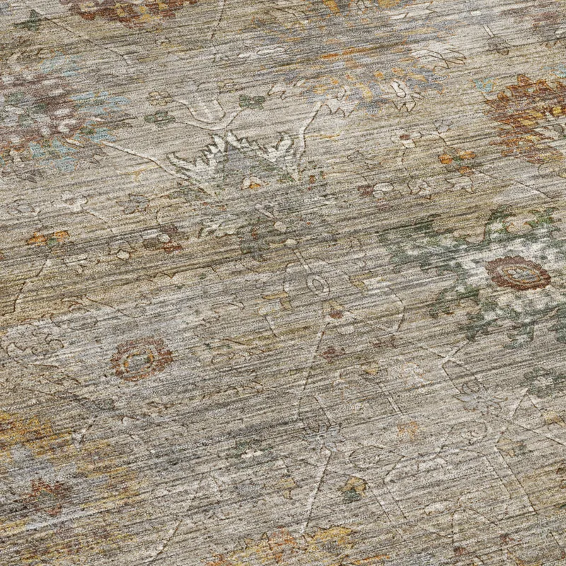 Machine Washable Aristo Beige 8\' x 10\' Rug