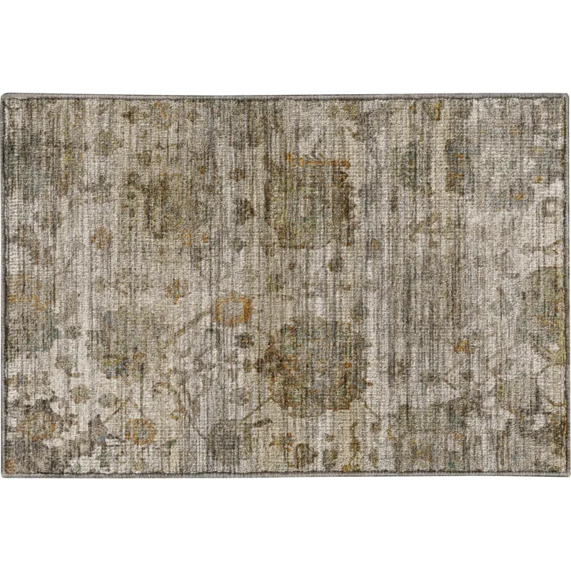 Machine Washable Aristo Ivory 1\'8\" x 2\'6\" Rug