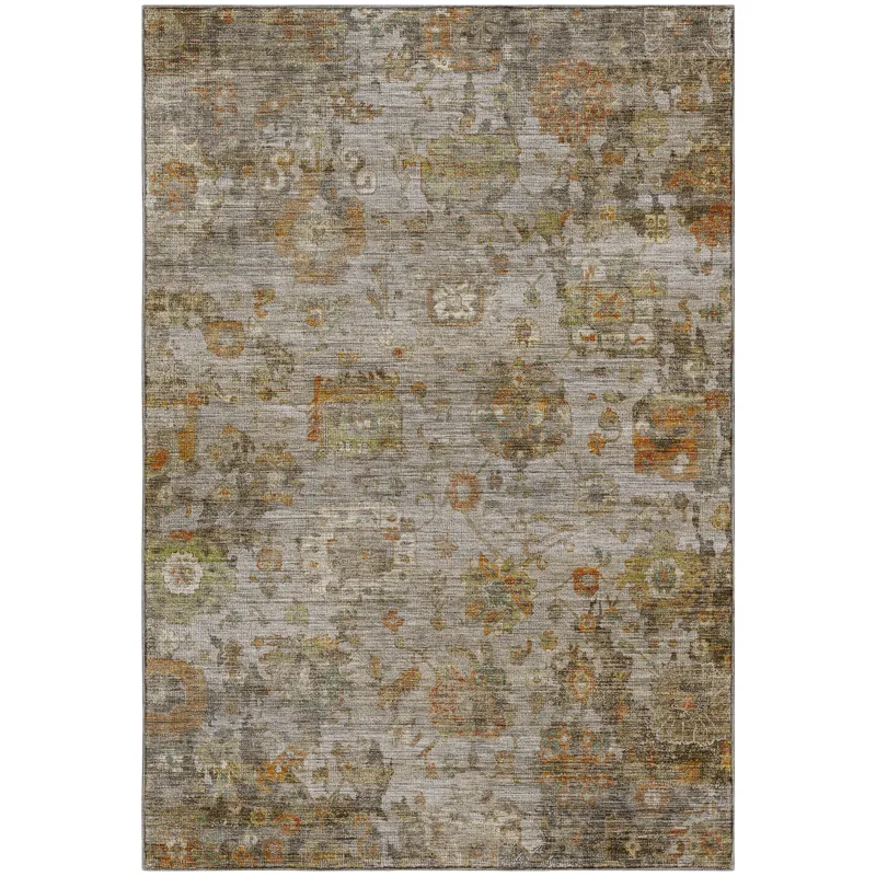 Machine Washable Aristo Silver 10\' x 14\' Rug