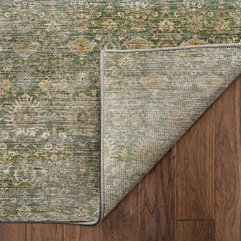 Machine Washable Aristo Basil 2\'6\" x 3\'10\" Rug