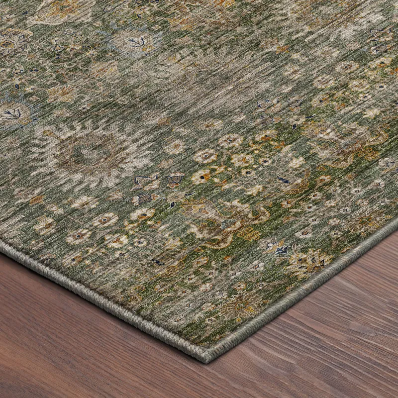 Machine Washable Aristo Basil 2\'6\" x 3\'10\" Rug