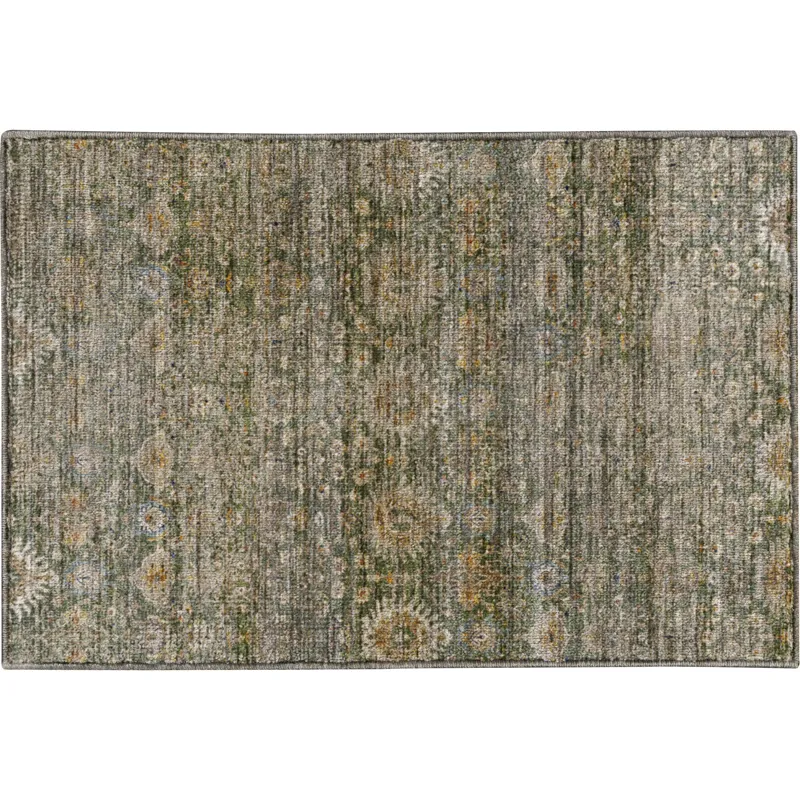 Machine Washable Aristo Basil 1\'8\" x 2\'6\" Rug