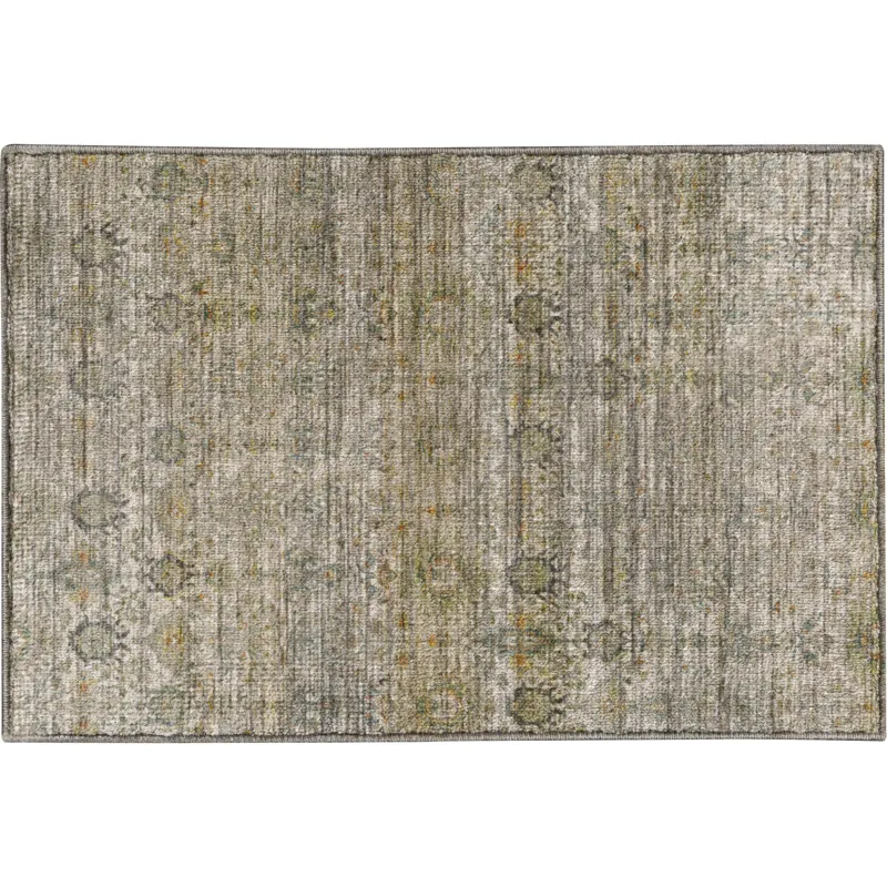 Machine Washable Aristo Ivory 1\'8\" x 2\'6\" Rug