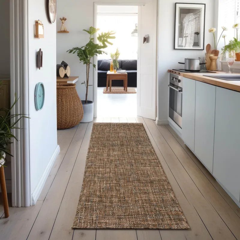 Abruzzo Chocolate 2\'3\" x 7\'6\" Runner Rug