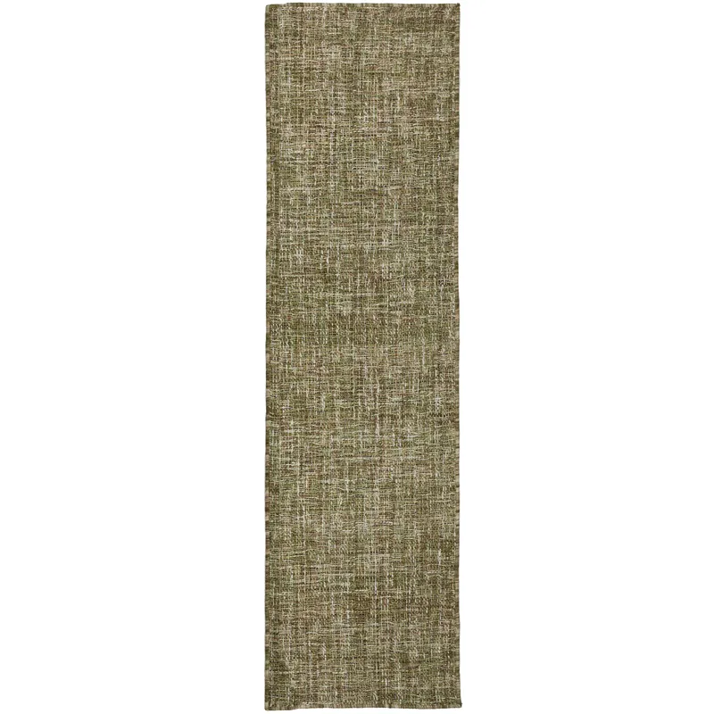 Abruzzo Green 2\'3\" x 7\'6\" Runner Rug