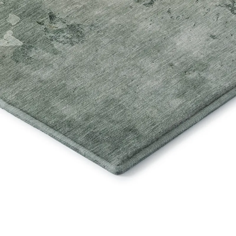 Luxury Washable Indoor/Outdoor Bresca Seafoam 8\' x 10\' Rug