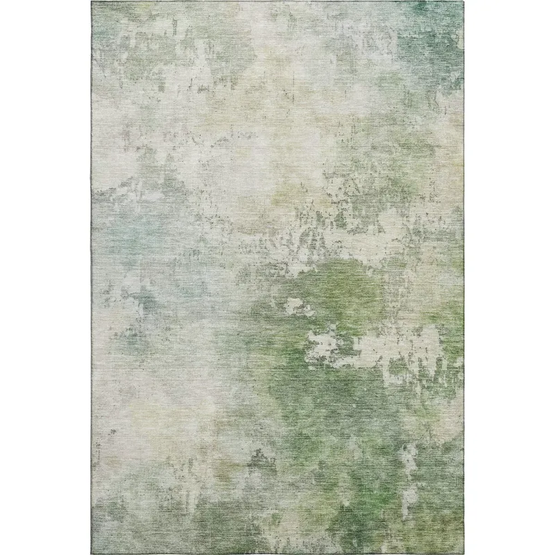 Luxury Washable Indoor/Outdoor Bresca Aloe 10\' x 14\' Rug