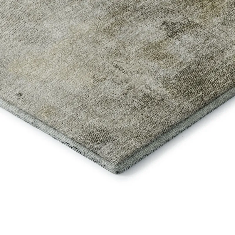 Luxury Washable Indoor/Outdoor Bresca Wheat 9\' x 12\' Rug