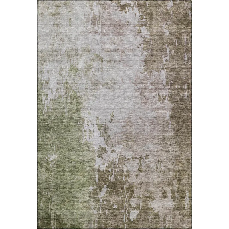 Luxury Washable Indoor/Outdoor Bresca Brown 10\' x 14\' Rug