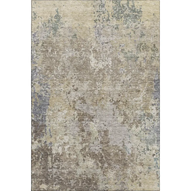 Luxury Washable Indoor/Outdoor Bresca Beige 8\' x 10\' Rug