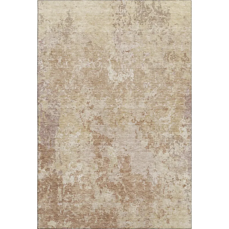 Luxury Washable Indoor/Outdoor Bresca Copper 5\' x 7\'6\" Rug