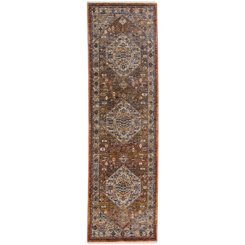 Bergama Paprika 2\'3\" x 7\'10\" Runner Rug