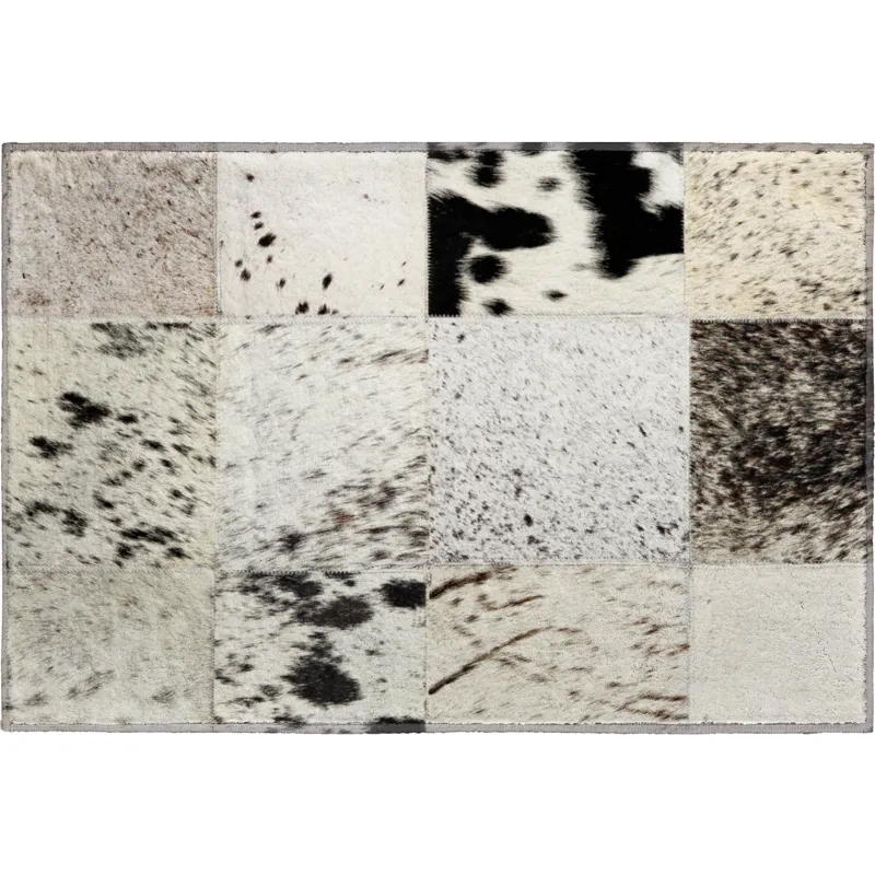 Luxury Washable Indoor/Outdoor Bozeman Cream 1\'8\" x 2\'6\" Rug