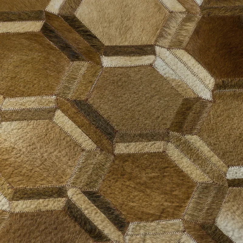 Luxury Washable Indoor/Outdoor Bozeman Brown 5\' x 7\'6\" Rug