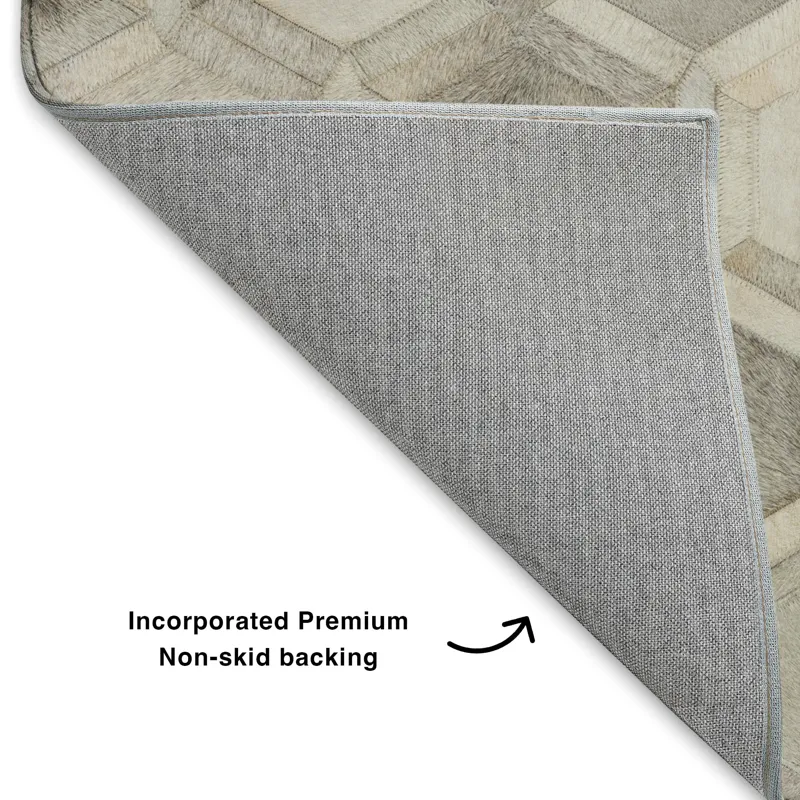 Luxury Washable Indoor/Outdoor Bozeman Gray 1\'8\" x 2\'6\" Rug