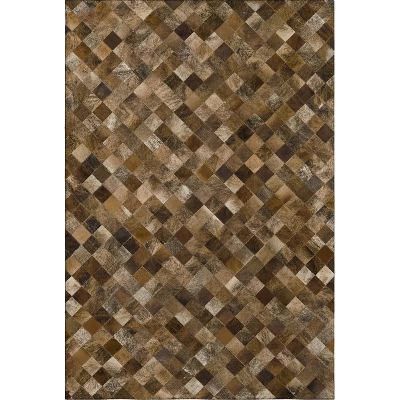 Luxury Washable Indoor/Outdoor Bozeman Brown 8\' x 10\' Rug
