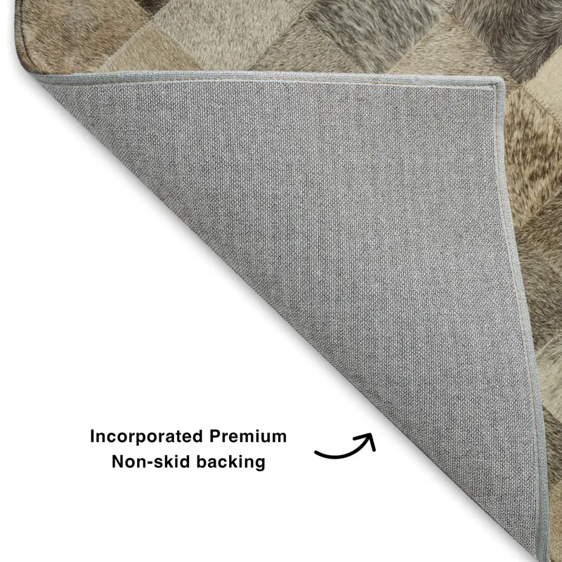 Luxury Washable Indoor/Outdoor Bozeman Gray 9\' x 12\' Rug
