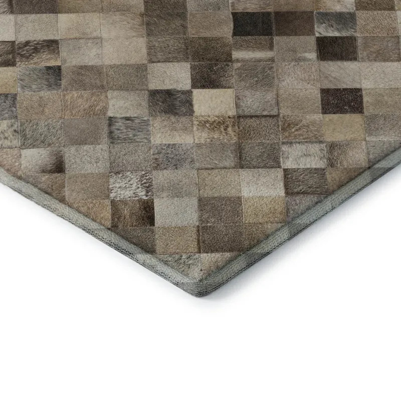 Luxury Washable Indoor/Outdoor Bozeman Gray 9\' x 12\' Rug