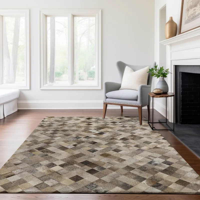 Luxury Washable Indoor/Outdoor Bozeman Gray 9\' x 12\' Rug
