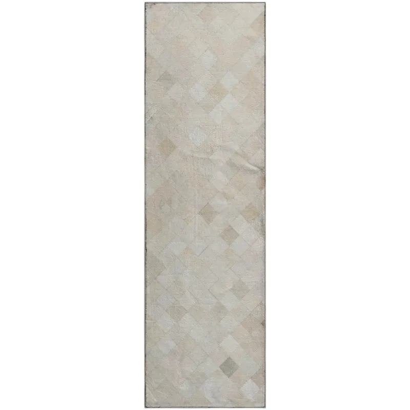 Luxury Washable Indoor/Outdoor Bozeman Linen 2\'3\" x 7\'6\" Runner Rug