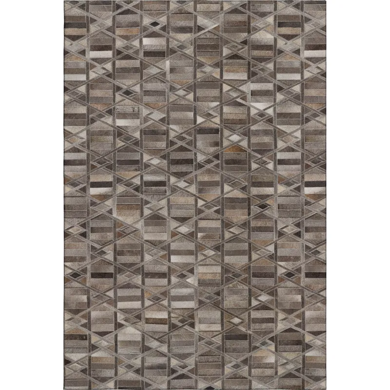 Luxury Washable Indoor/Outdoor Bozeman Gray 3\' x 5\' Rug