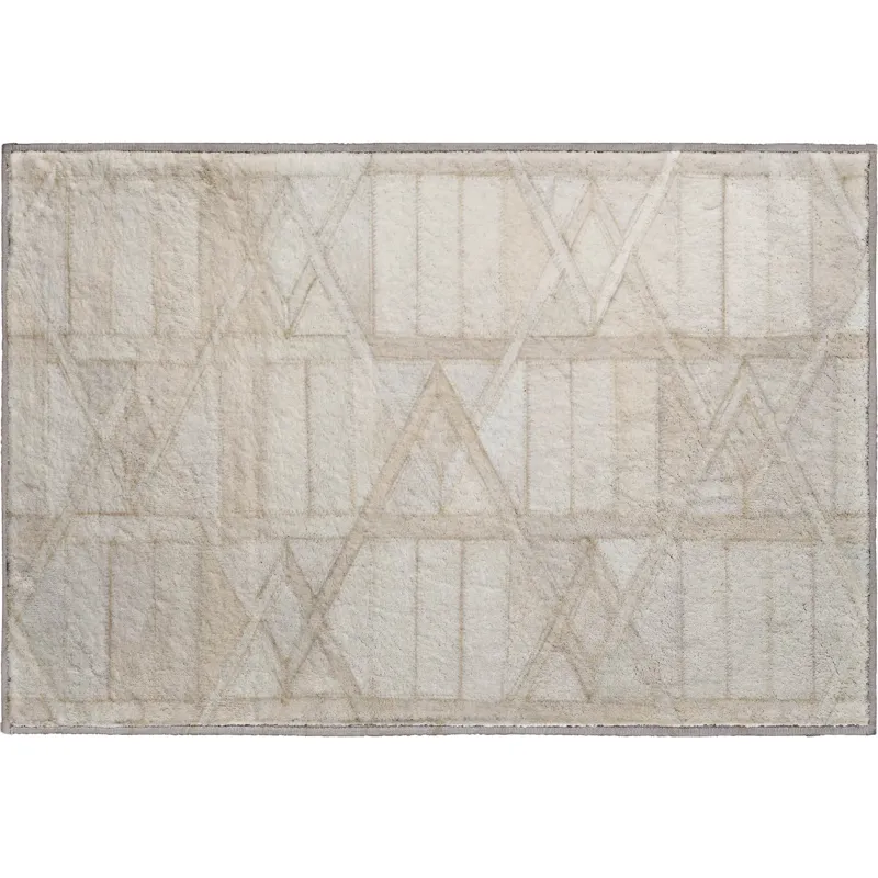 Luxury Washable Indoor/Outdoor Bozeman Linen 1\'8\" x 2\'6\" Rug