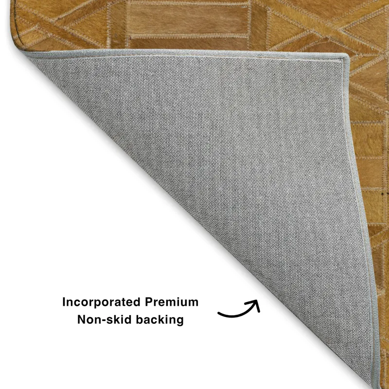 Luxury Washable Indoor/Outdoor Bozeman Rust 9\' x 12\' Rug