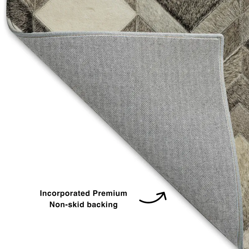 Luxury Washable Indoor/Outdoor Bozeman Gray 1\'8\" x 2\'6\" Rug