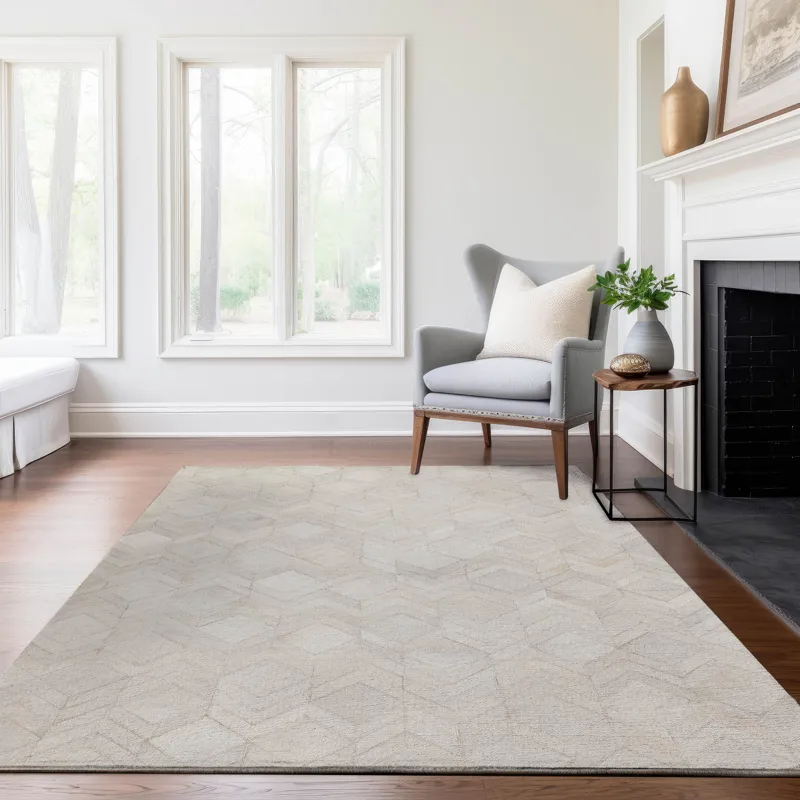 Luxury Washable Indoor/Outdoor Bozeman Linen 2\'6\" x 3\'10\" Rug