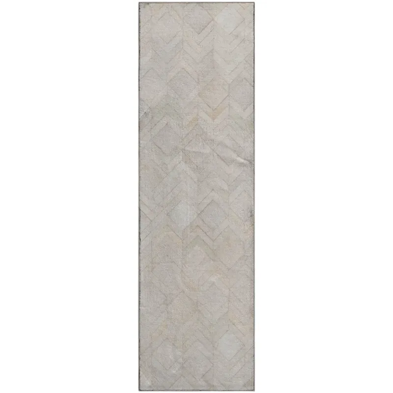 Luxury Washable Indoor/Outdoor Bozeman Linen 2\'3\" x 7\'6\" Runner Rug