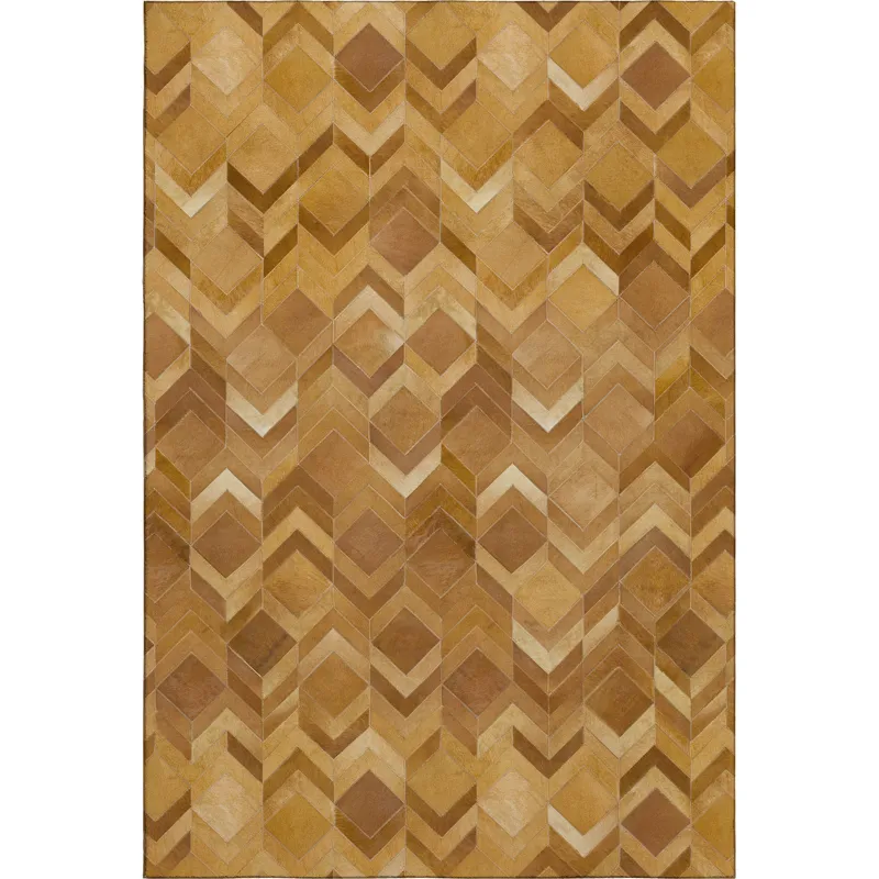 Luxury Washable Indoor/Outdoor Bozeman Rust 9\' x 12\' Rug
