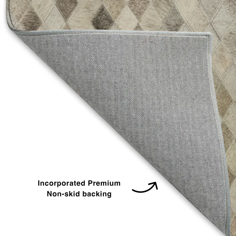 Luxury Washable Indoor/Outdoor Bozeman Gray 3\' x 5\' Rug