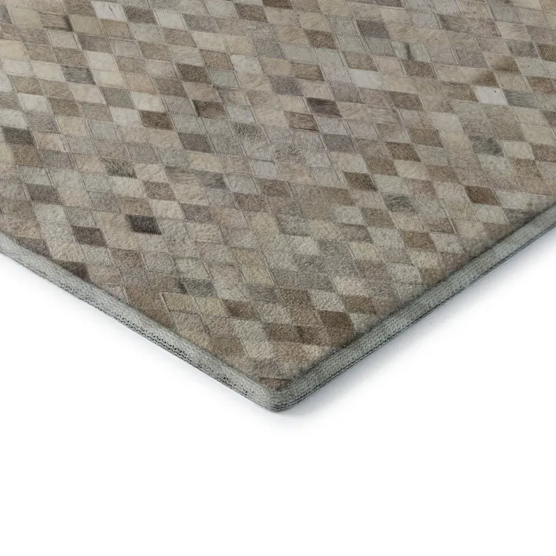 Luxury Washable Indoor/Outdoor Bozeman Gray 3\' x 5\' Rug