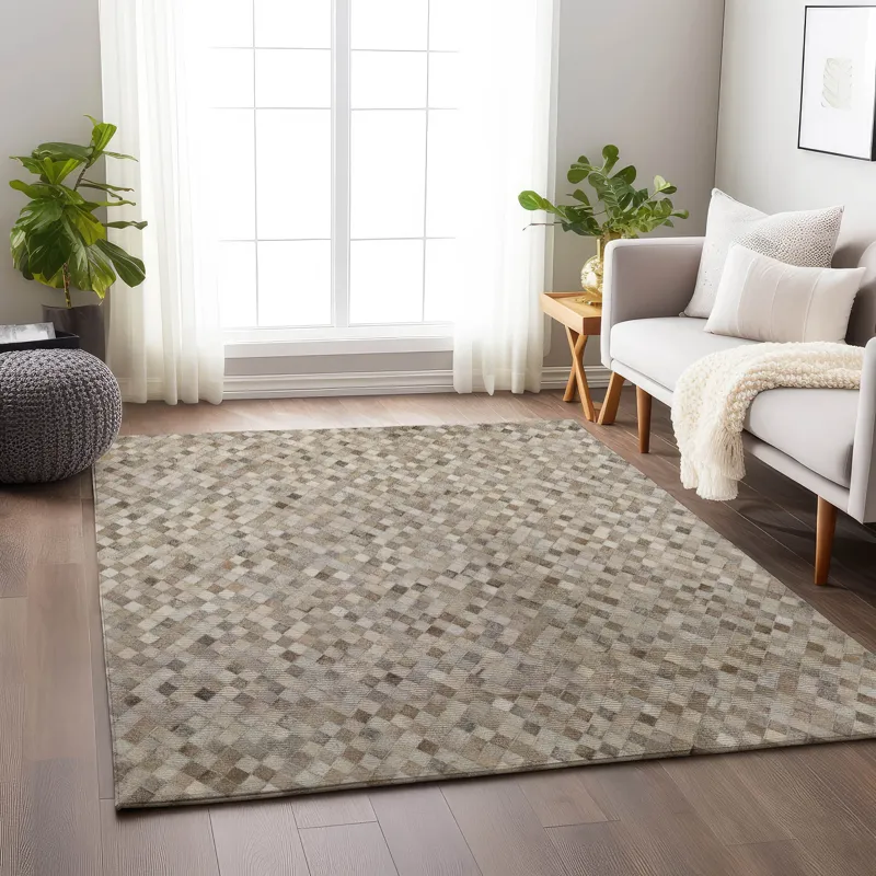 Luxury Washable Indoor/Outdoor Bozeman Gray 3\' x 5\' Rug