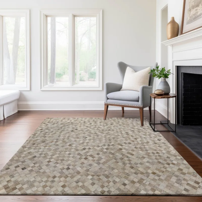 Luxury Washable Indoor/Outdoor Bozeman Gray 3\' x 5\' Rug
