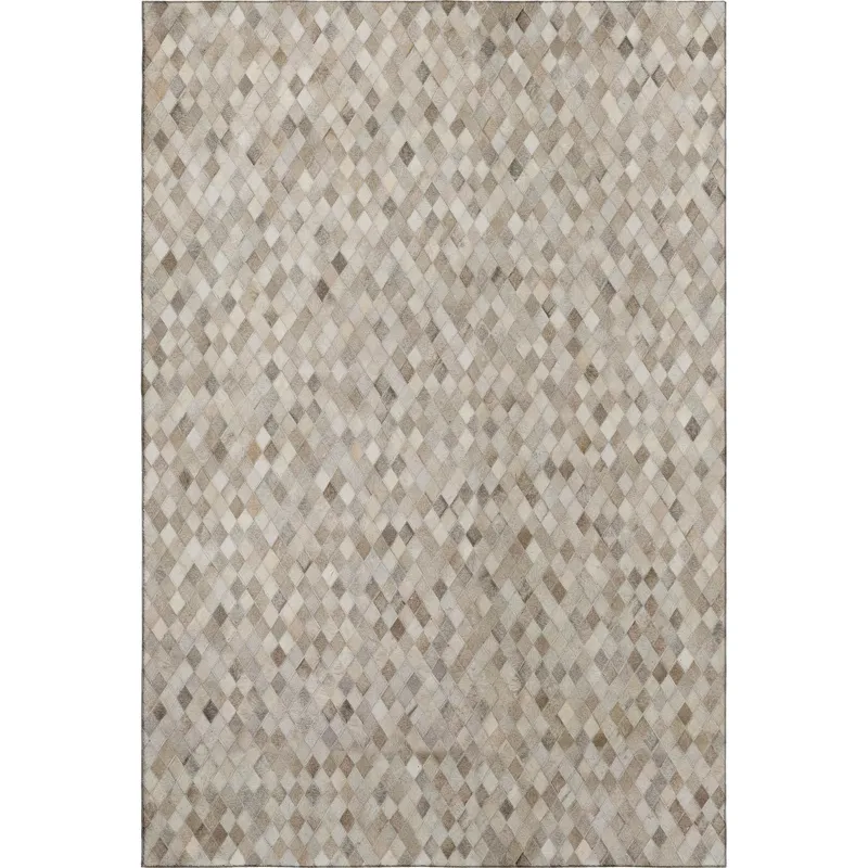 Luxury Washable Indoor/Outdoor Bozeman Gray 3\' x 5\' Rug