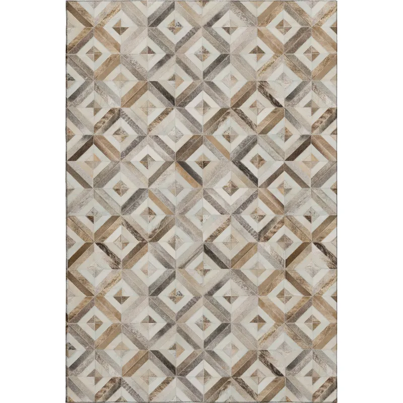 Luxury Washable Indoor/Outdoor Bozeman Gray 3\' x 5\' Rug
