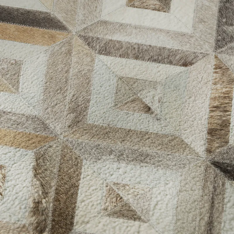Luxury Washable Indoor/Outdoor Bozeman Gray 1\'8\" x 2\'6\" Rug