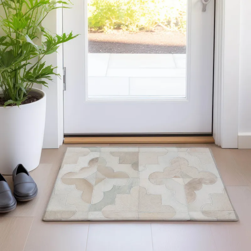 Luxury Washable Indoor/Outdoor Bozeman Linen 1\'8\" x 2\'6\" Rug