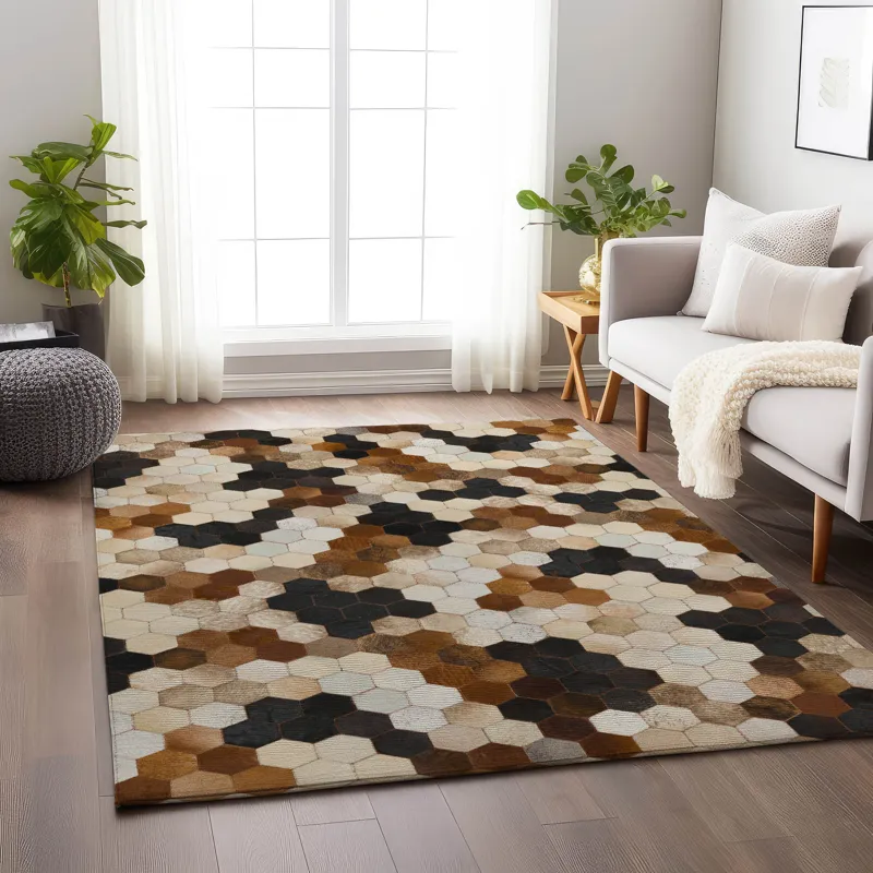 Luxury Washable Indoor/Outdoor Bozeman Dune 3\' x 5\' Rug
