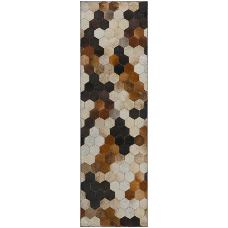 Luxury Washable Indoor/Outdoor Bozeman Dune 2\'3\" x 7\'6\" Runner Rug