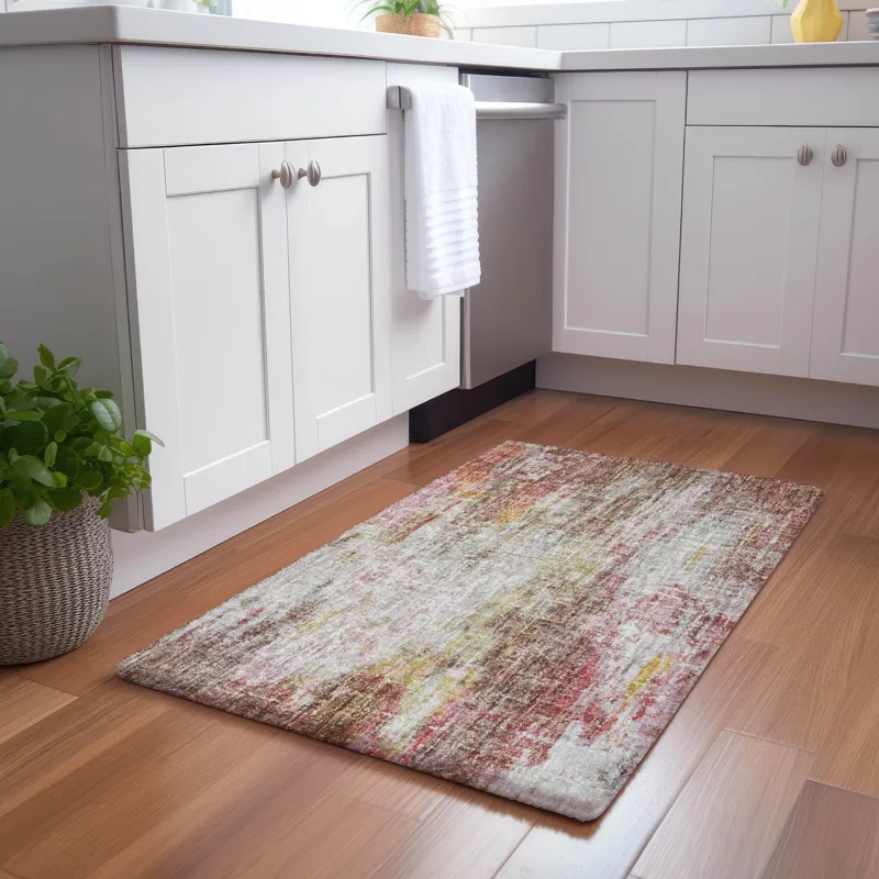 Luxury Washable Boca Blush 1\'8\" x 2\'6\" Rug