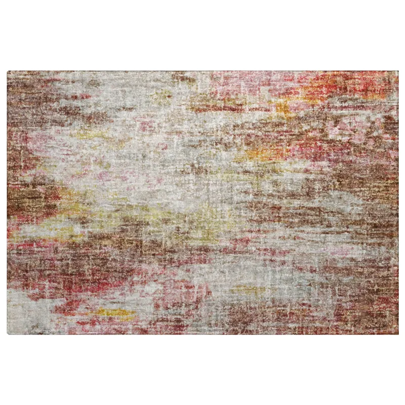 Luxury Washable Boca Blush 1\'8\" x 2\'6\" Rug