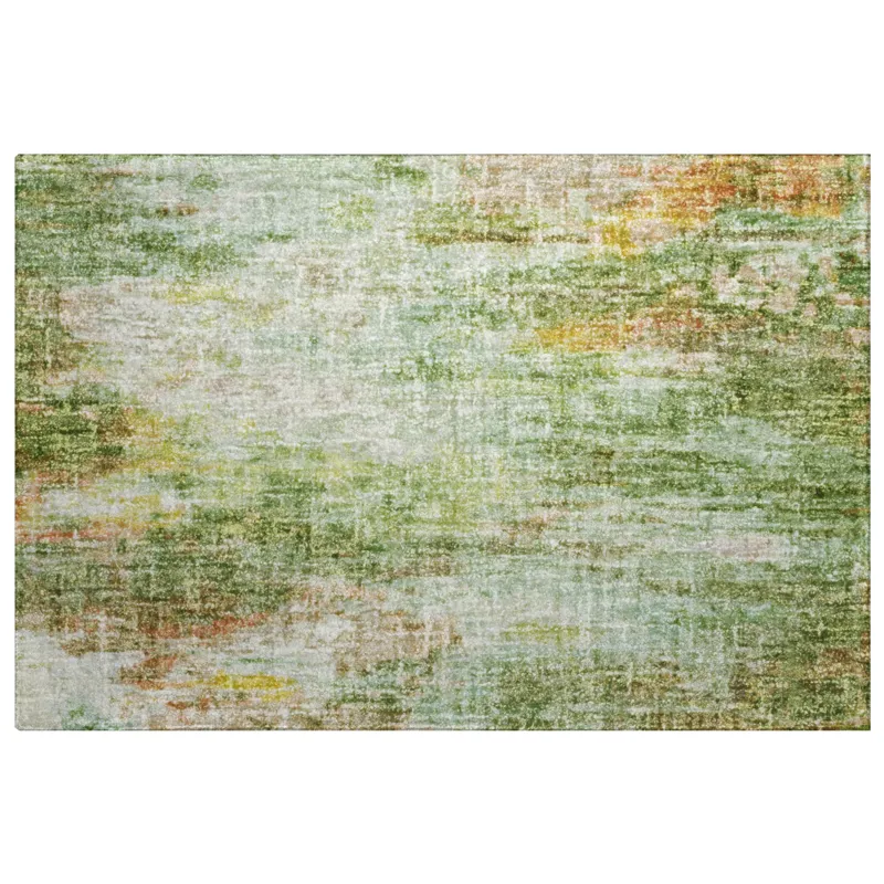 Luxury Washable Boca Sage 1\'8\" x 2\'6\" Rug